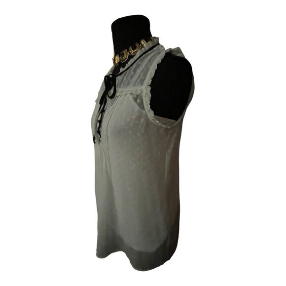 DANIEL RAINN Stitch Fix White Blouse SM Sheer Boho Ditzy Fairy Cottage Beachy - Picture 6 of 12